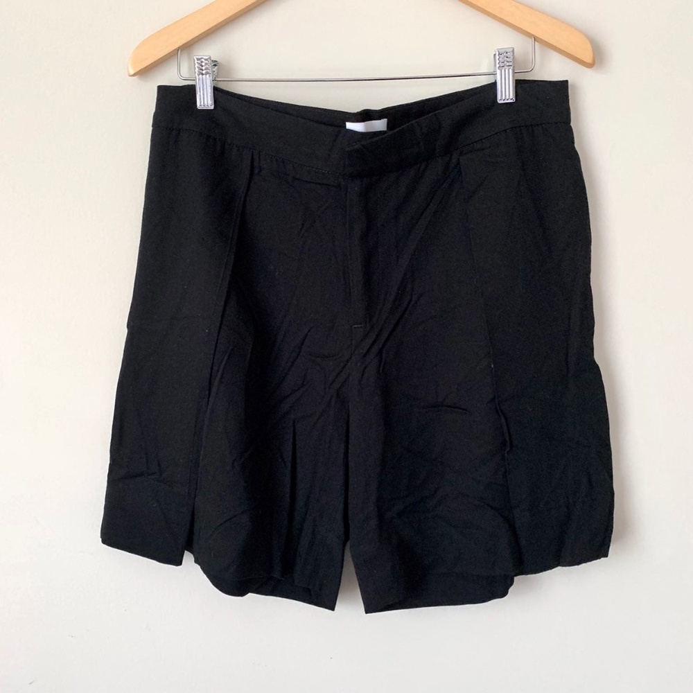 Fade to Blue Black Shorts, 100% Rayon